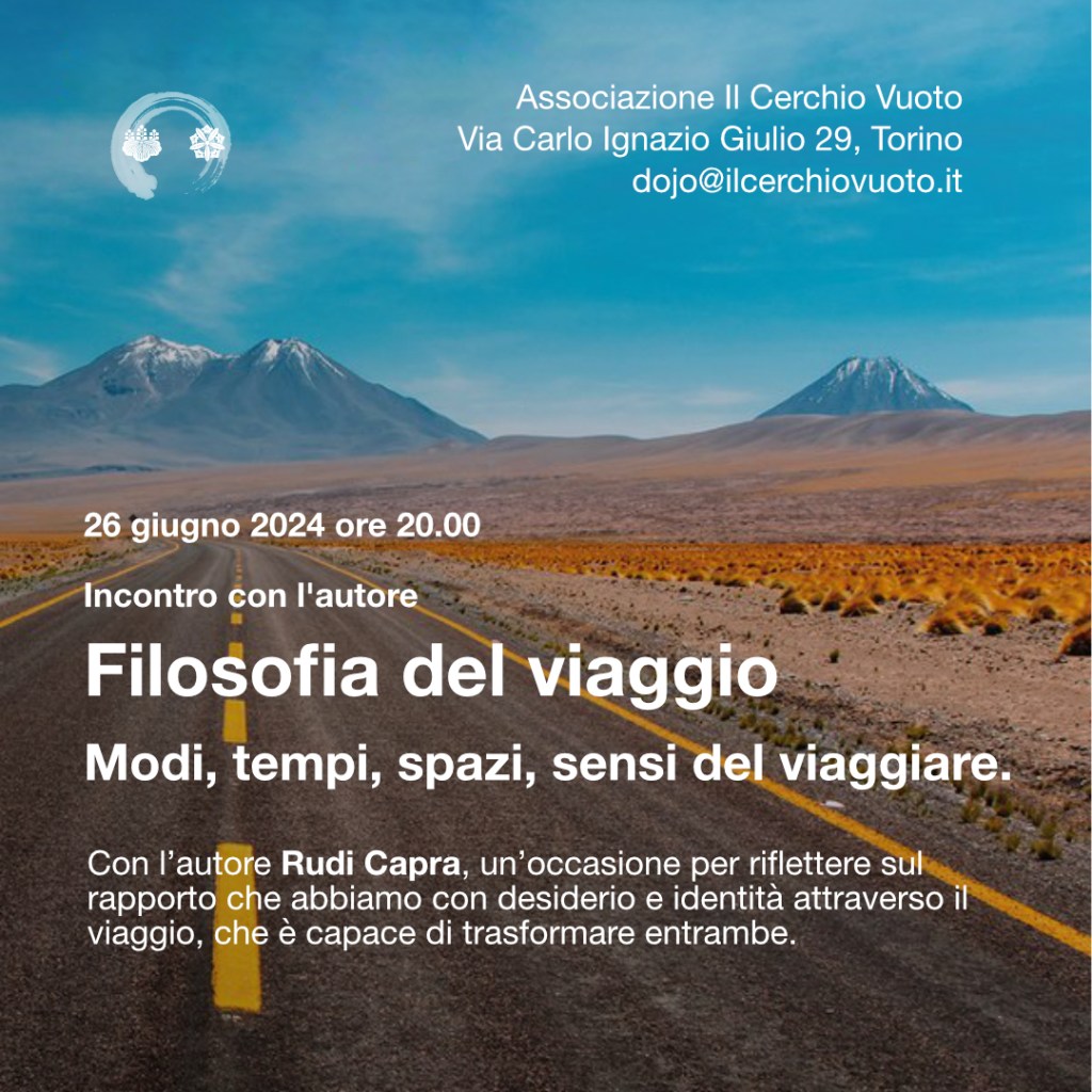 Presentazione del libro “Filosofia del viaggio” di Rudi&nbsp;Capra